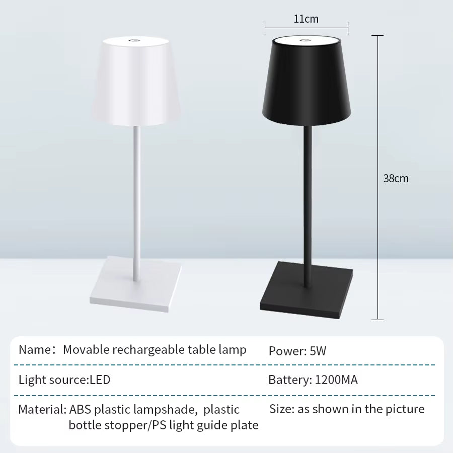 Table Lamp with Touch Control 3-Level Light