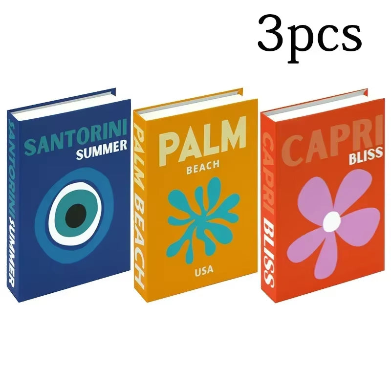 3Pcs Decorative Designer Fake Books