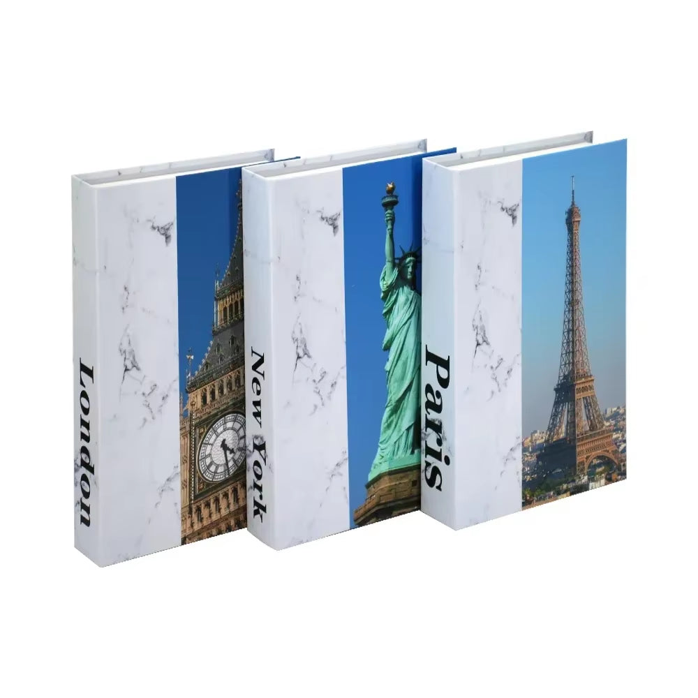 3Pcs Decorative Designer Fake Books