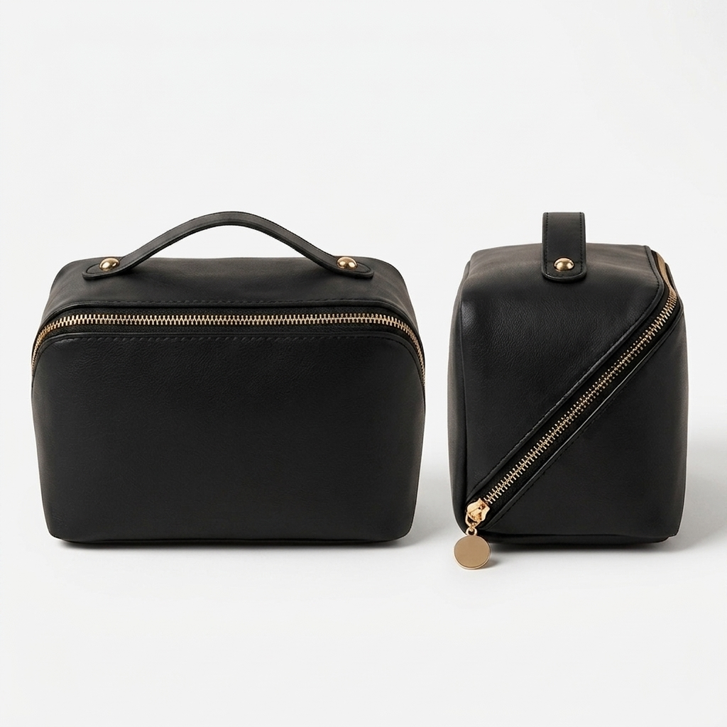 Svart Compact Manorella Sminkebag