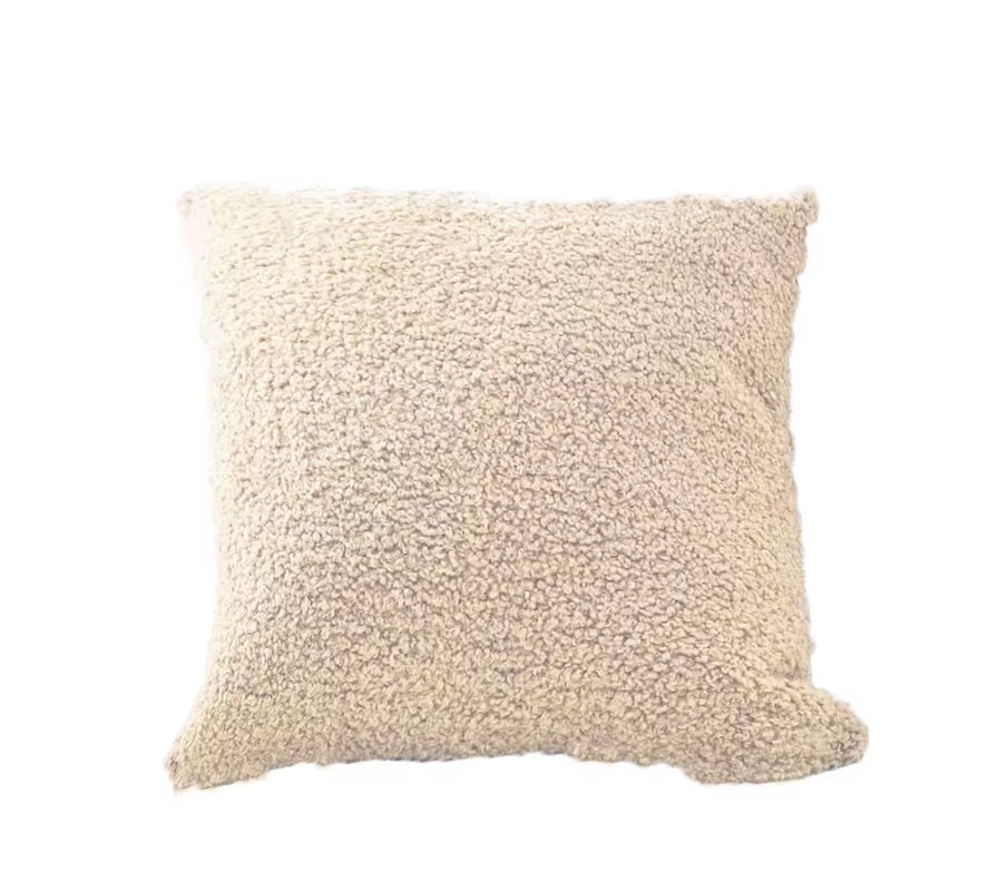 Plush Faux Fur Throw Pillow Cover