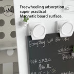 Magnetic Bulletin Board with Stand Display Board with Magnetic Clamps