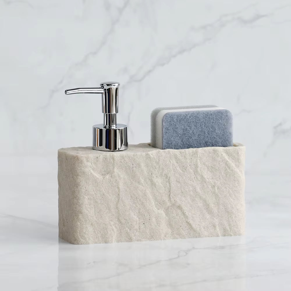 Rock Liquid Soap Dispenser with Sponge Holder