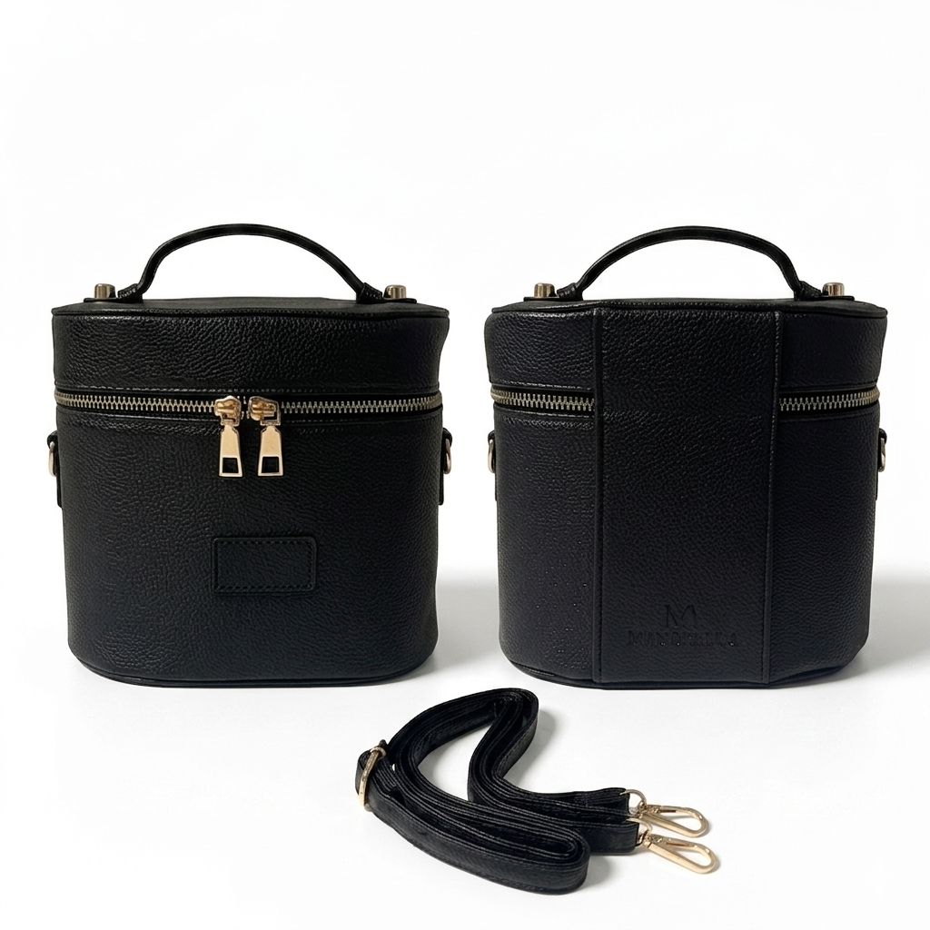 Svart Essential Manorella Sminkebag