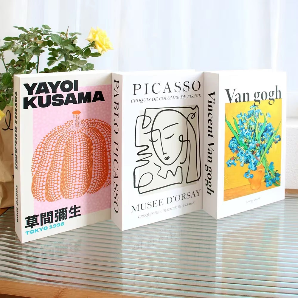 3Pcs Decorative Designer Fake Books