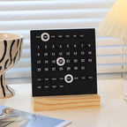 Wooden Perpetual Desk Calendar