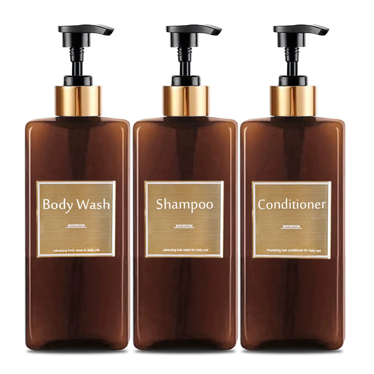 Modern Refillable Soap Bottles Set 