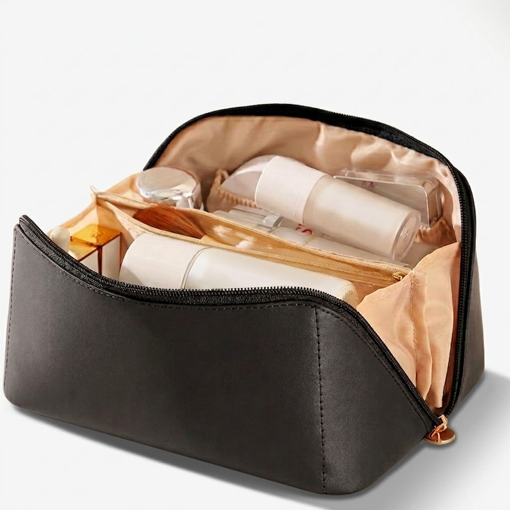 Svart Compact Manorella Sminkebag