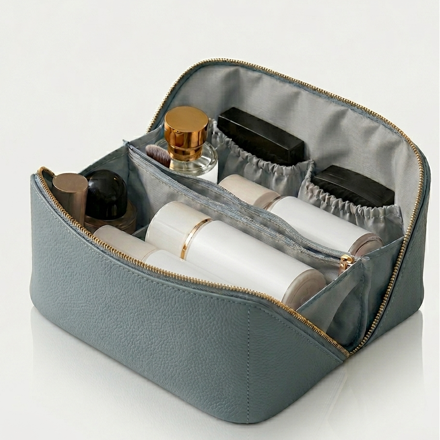 Blå Compact Manorella Sminkebag