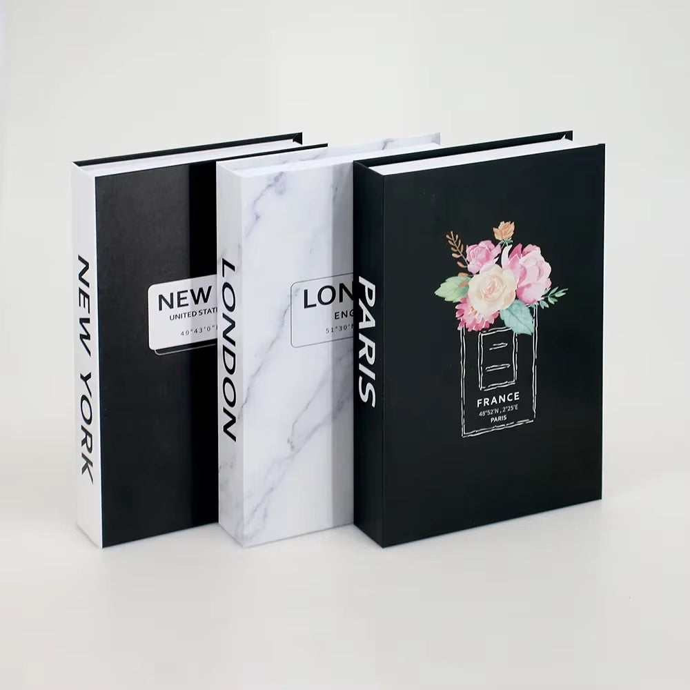 3Pcs Decorative Designer Fake Books