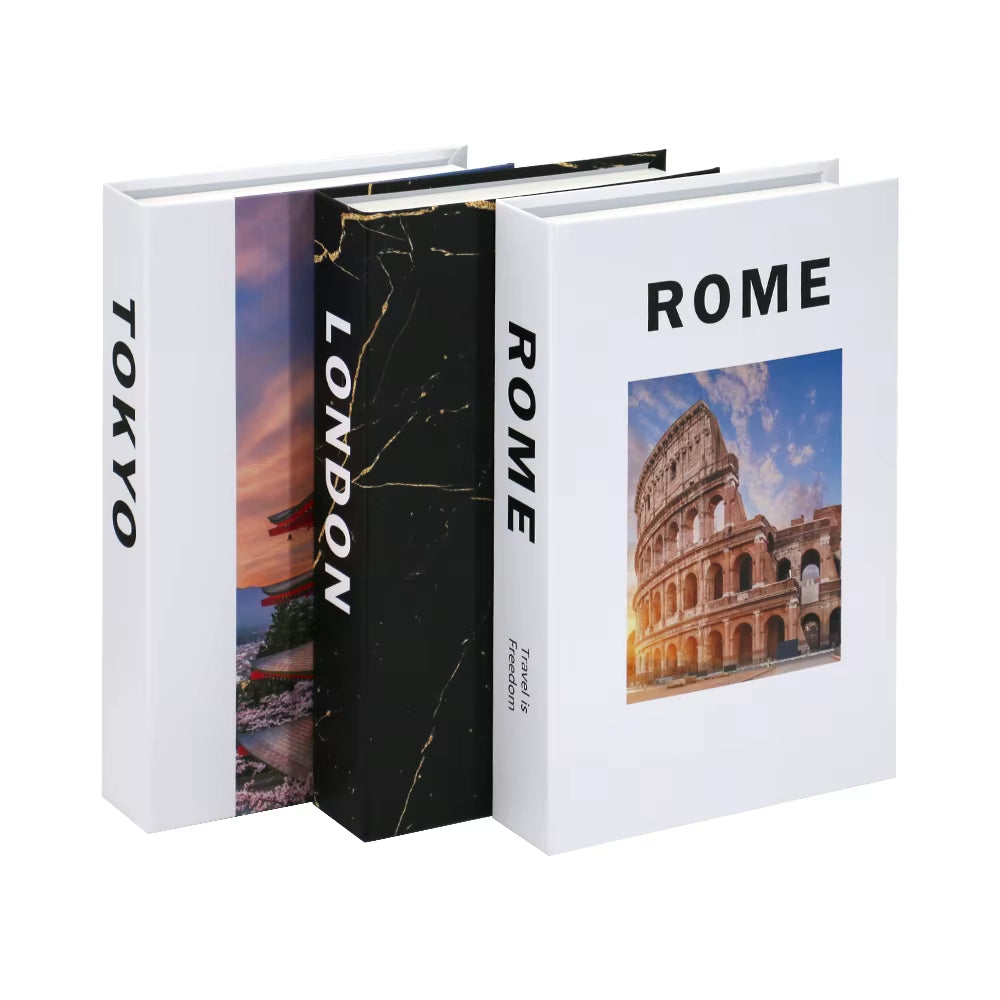 3Pcs Decorative Designer Fake Books