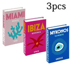 3Pcs Decorative Designer Fake Books