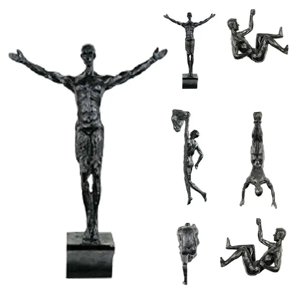 Rock Climber Wall Sculpture