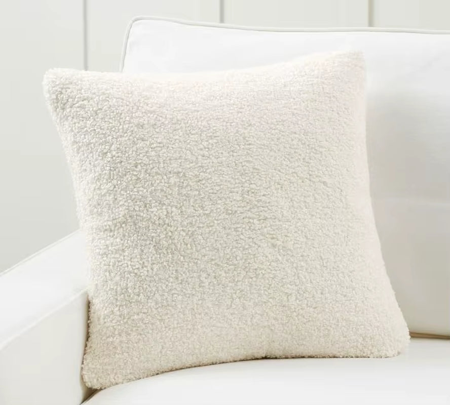 Plush Faux Fur Throw Pillow Cover