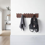 Modern Wood Wall Mounted Coat Rack