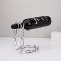 Floating Iron Chain Wine Rack
