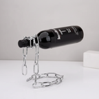 Floating Iron Chain Wine Rack