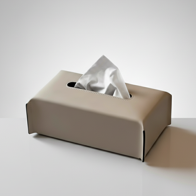 Modern Leather Tissue Box Cover