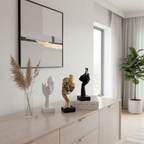 Nordic Art Abstract Face Sculpture