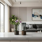 Minimalist Wooden Glass Vase