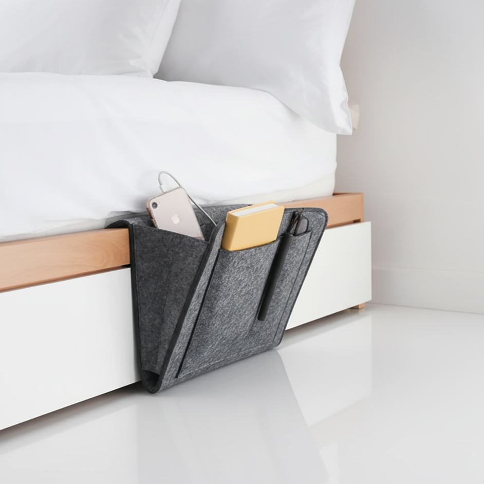  Multi Pocket Bedside Storage Organizer 