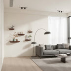 Wooden Semicircle Wall Shelves