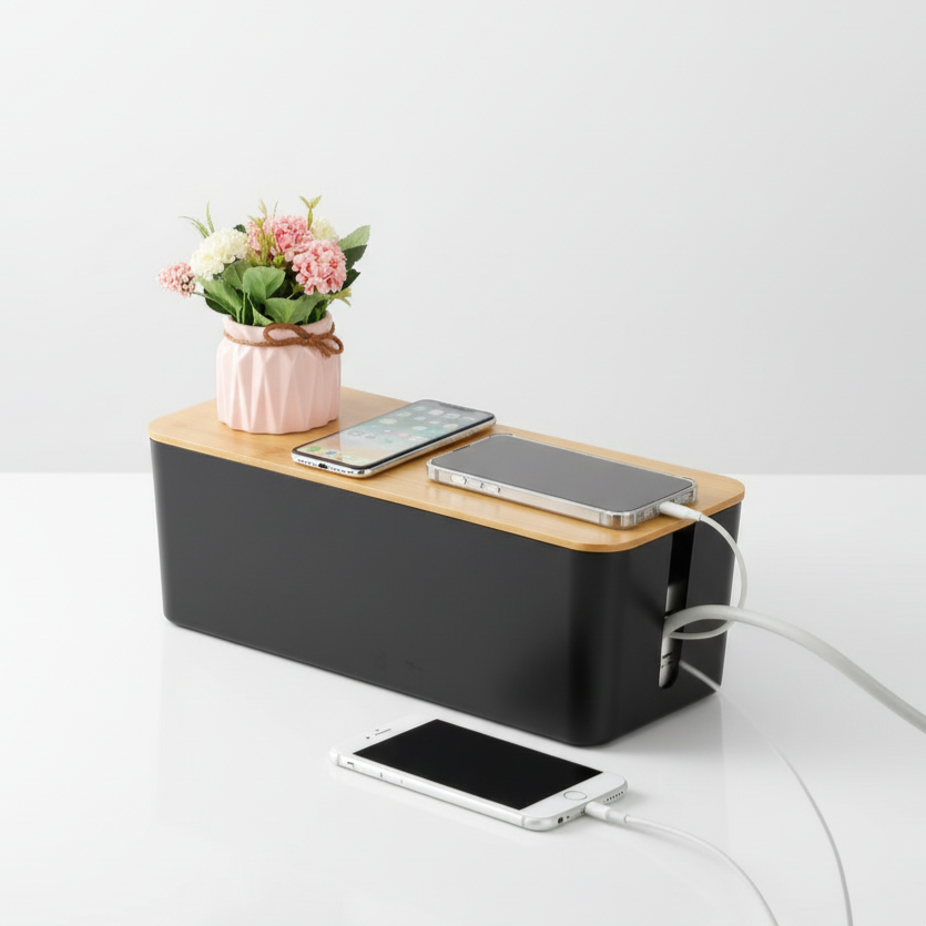 Wooden Cable Storage Box