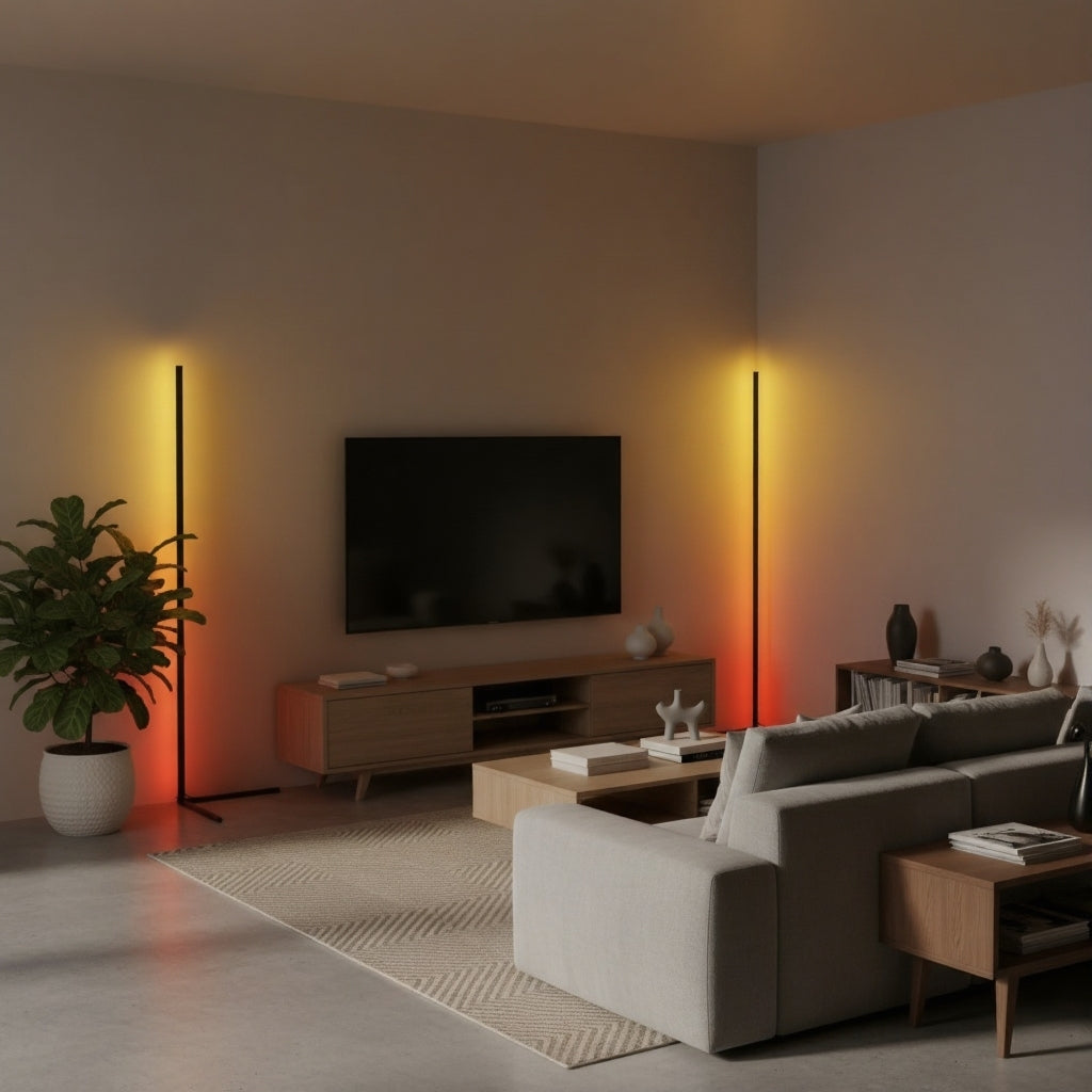LumaGlow Smart Corner Floor Lamp