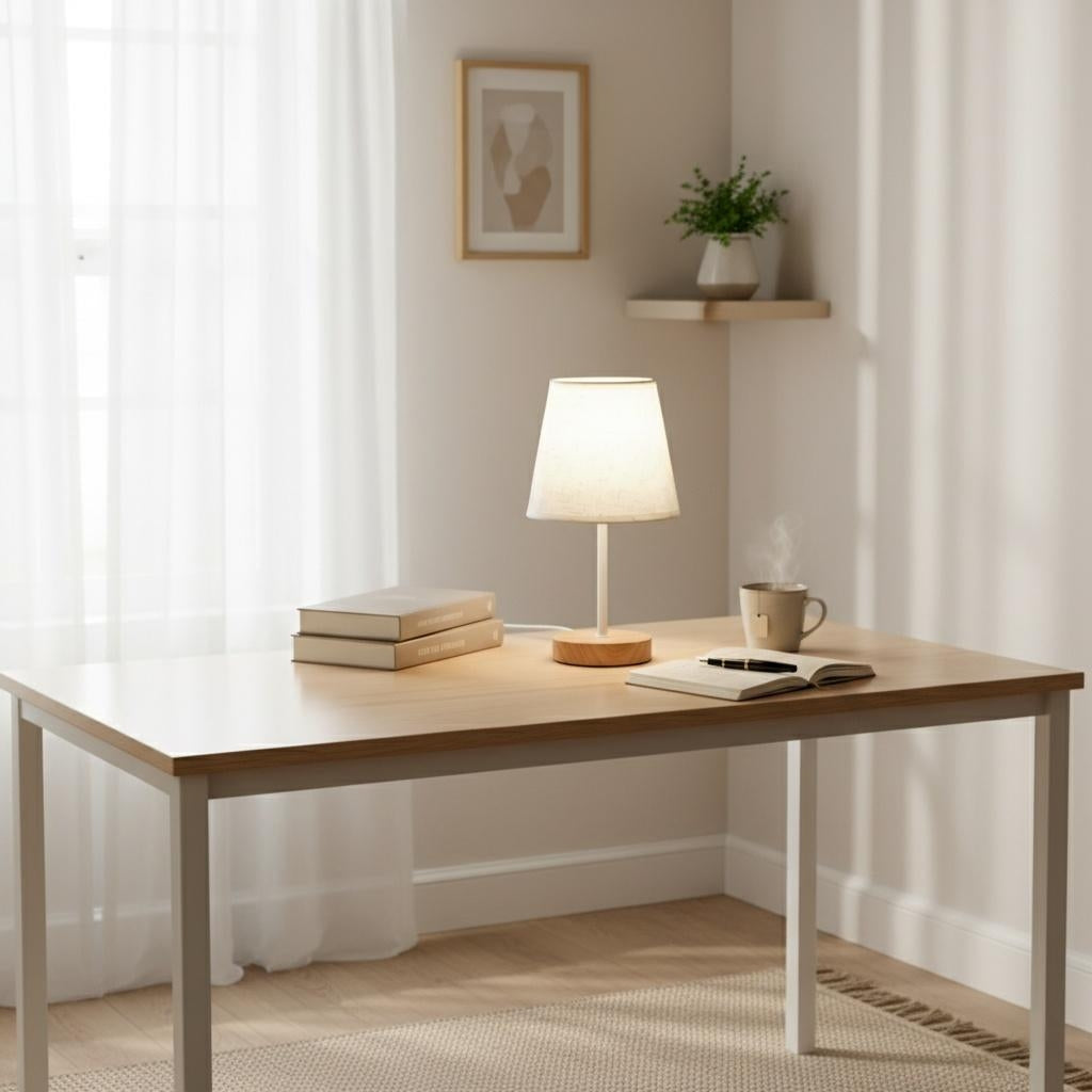 LumaHome USB Fabric Table Lamp