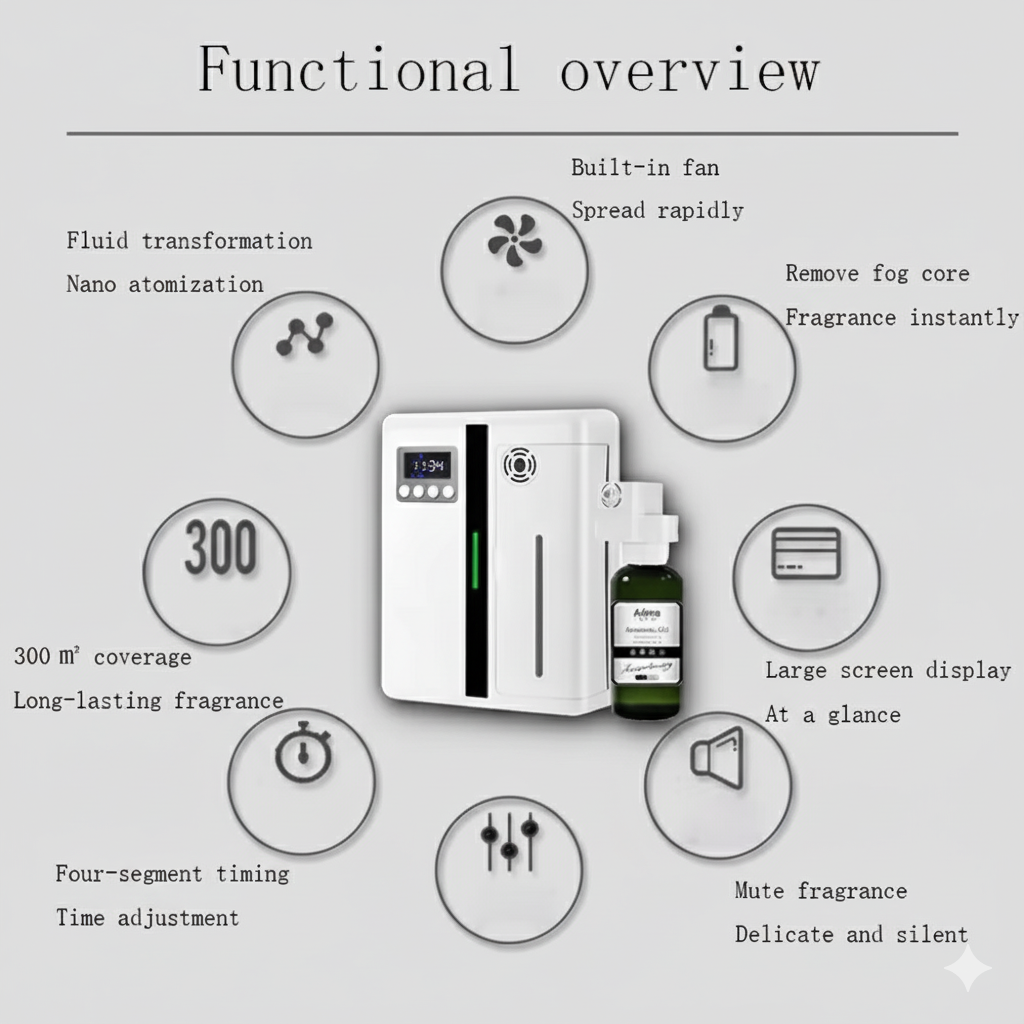 AromaAir Wall Mounted Fragrance Diffuser with Bluetooth 