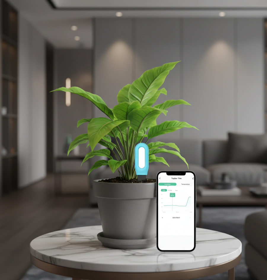 Plants Soil Moisture & Temperature Monitor With Bluetooth 