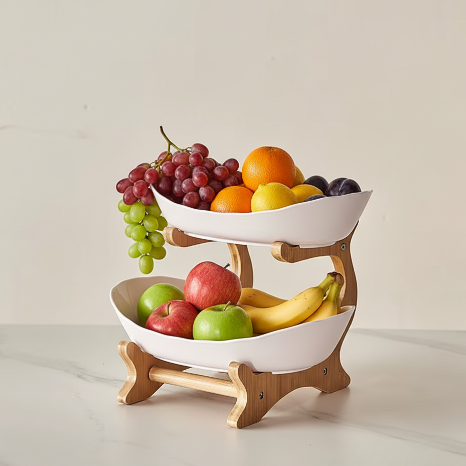 2/3-Layer Oval Fruit & Snack Stand