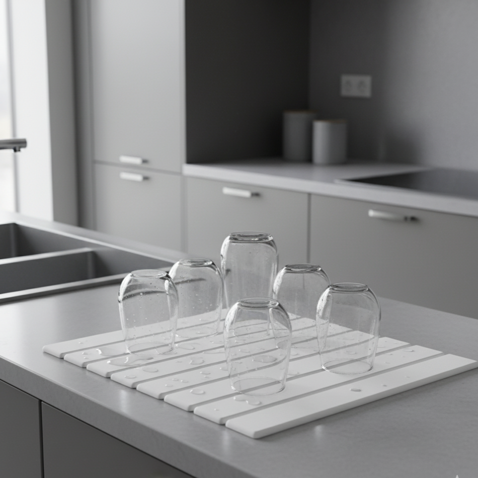 Foldable Stone Drying Mat Water Absorbent