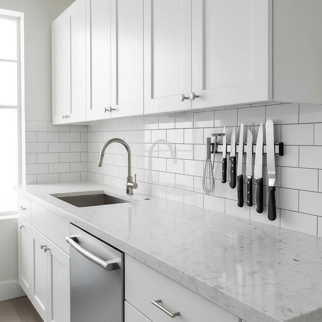 Magnetic Knife Strip – Stainless Steel Wall Mount Utensil Rack