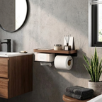 Wooden Wall Mounted Toilet Paper Holder 