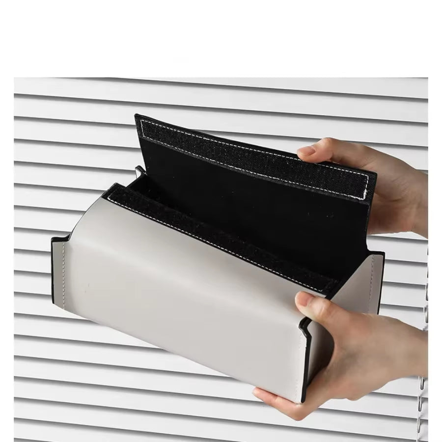 Modern Leather Tissue Box Cover