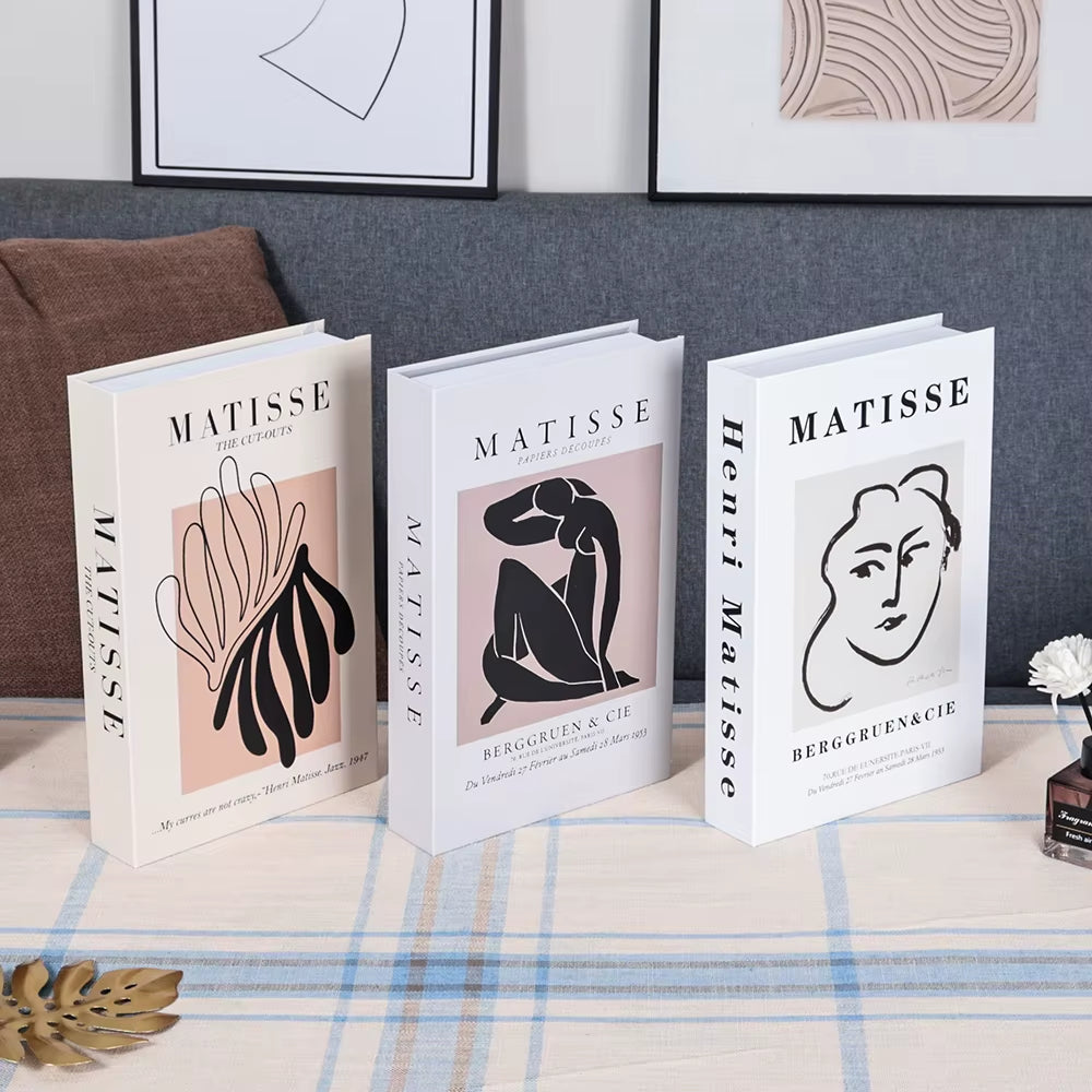 3Pcs Decorative Designer Fake Books