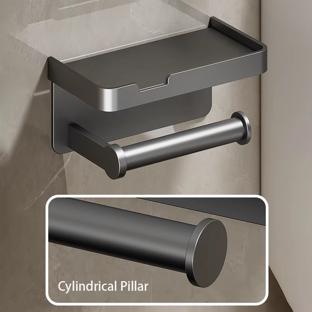 Wall Mounted Aluminum Toilet Paper Holder