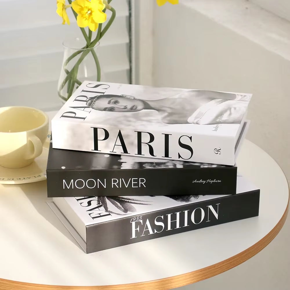 3Pcs Decorative Designer Fake Books