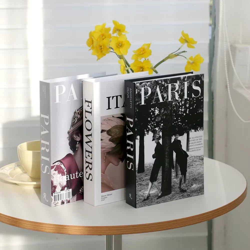 3Pcs Decorative Designer Fake Books