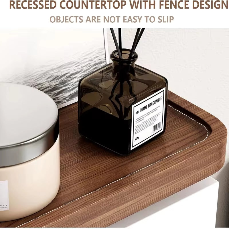 Wooden Wall Mounted Toilet Paper Holder 