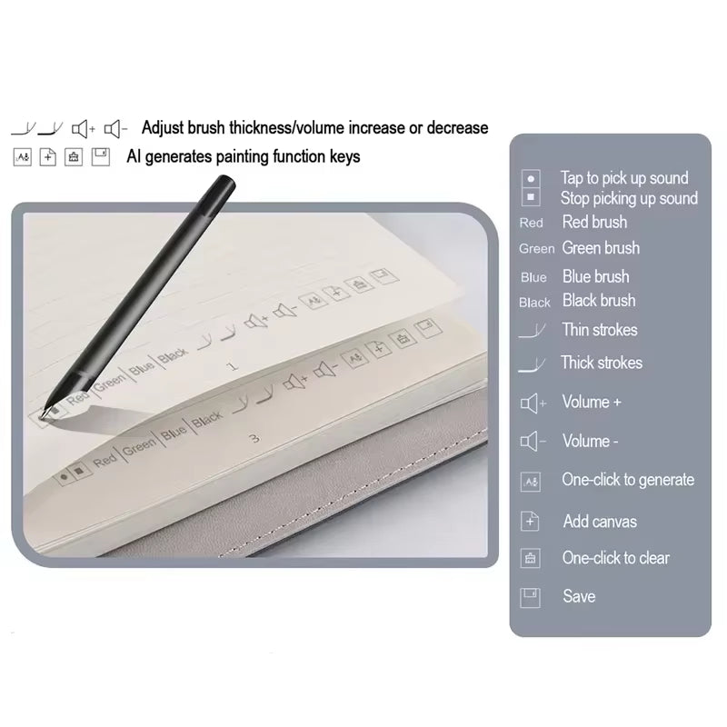 Smart Digital Writing Set – Bluetooth Paper Sync Notebook