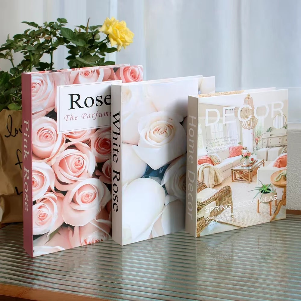 3Pcs Decorative Designer Fake Books