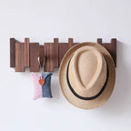 Modern Wood Wall Mounted Coat Rack