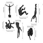 Rock Climber Wall Sculpture