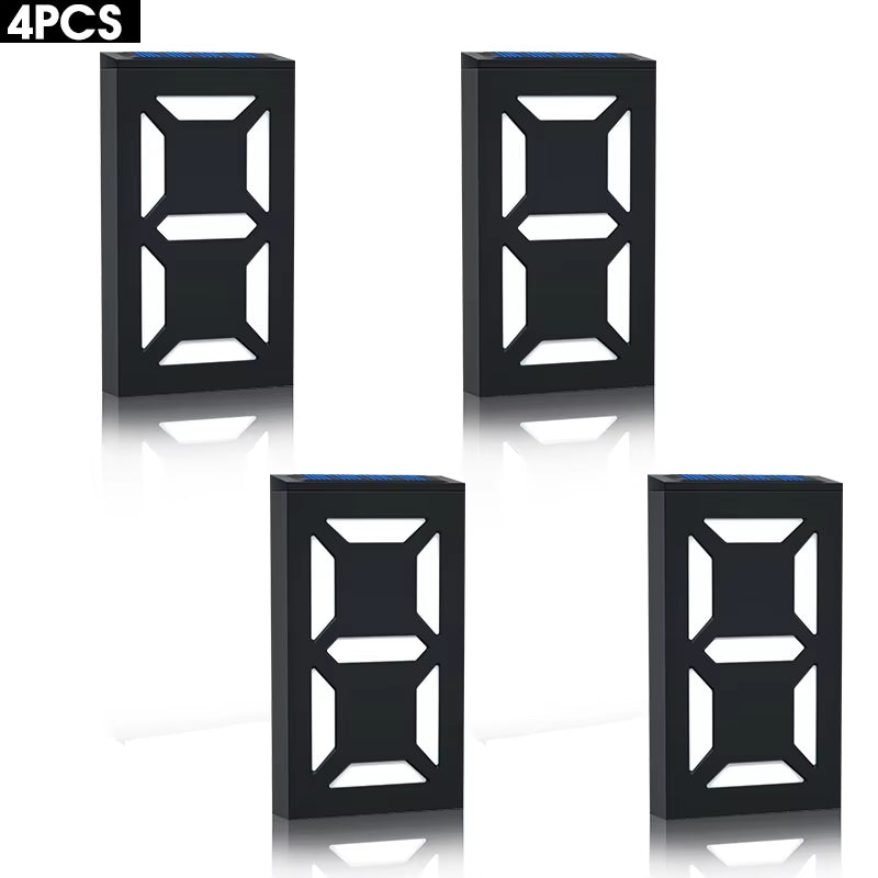 Solar Powered DIY LED House Number Sign