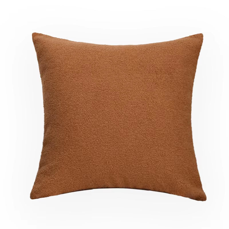 Plush Faux Fur Throw Pillow Cover
