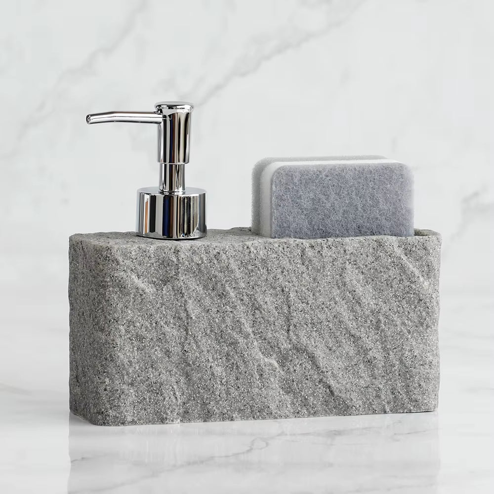 Rock Liquid Soap Dispenser with Sponge Holder