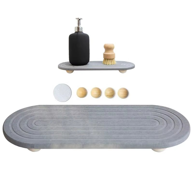Water Absorbing Stone Counter Tray