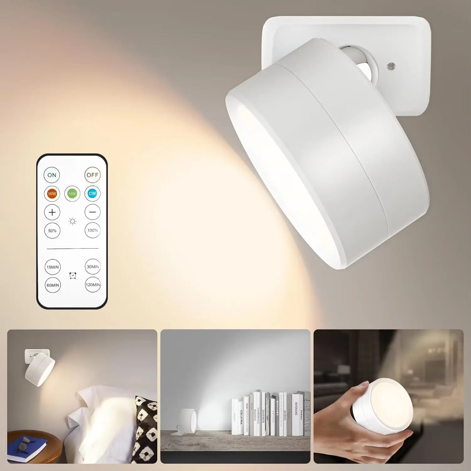 Magnetic Wall Lamp with Remote Control  